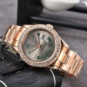 Tops Mens Quartz Watches Автоматические полные полномочия из нержавеющей стали.