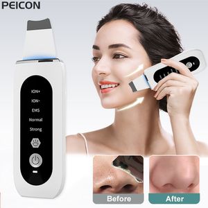 Face Massager Ultrasonic Skin Scrubber Peeling Blackhead Remover Deep Face Cleaning Ultrasonic Ion Ance Pore Cleaner Shovel Cleanser 230725