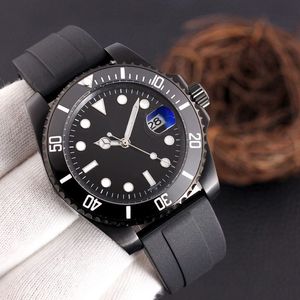 Luxuy Mens Watches Mechanical Automatic Movement Top Brand Ceramic Ceramic Rubber Rubber Strap Waterproof Watch Watches Fashion Watches for Men Christmas Gift Quality Hight