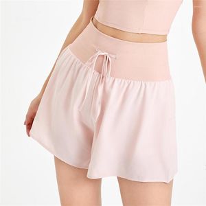 Pantaloncini da corsa Donna 2 in 1 Palestra Casual Sport all'aria aperta Pantaloni da jogging Allenamento Fitness Vita alta Allentato Badminton Tennis Yoga