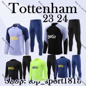 2023 2024 Hot Spurs Tracksuit Suit Soccer Set 21/22/23/24 Tottenham Långärmad Kane Tracksuit Football Jacket Chandal Futbol Adult and Kids Surser AA AA