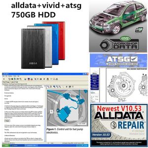 2021 Alldata Auto Repair Software All Data V10 53 atsg Vivid Workshop mit 750 GB Festplatte305k