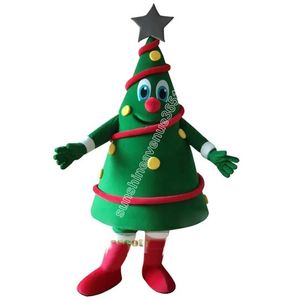 Weihnachtsbaum Maskottchen Kostüme Maskottchen Kostüm Top Cartoon Anime Theme Charakter Carnival Unisex Erwachsene Größe Weihnachtsgeburtstagsfeier Outdoor Outfit Anzug Anzug