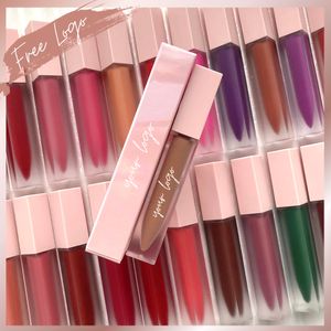 Batom Matte Líquido Private Label Pink Frosted Embalagem Quadrada Atacado À Prova D' Água 27 Tons Cruelty Free Vegan Preto Branco 230726