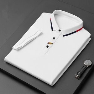 High-end varumärke Paul Short-Sleeved T-shirt Men Bee Polo Shirt 100% Cotton Lapel Business Korean Summer Embroidery Men's Clothing