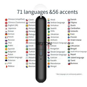 Dicionários Tradutores Tradutores de Voz 127 Idiomas Vários Idiomas Instantâneo Traduzido Sem Fio 2 Vias Tradutor em Tempo Real APP Dispositivo Bluetooth 230725