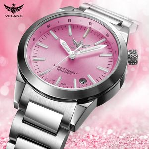 Kvinnors klockor Yelang V1010 Women Watch Relogio Feminino för lyxig CH515 100m vattentät Montre Femmes Reloj Wrist 230725