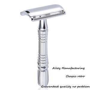 Razors Blades Justerbar säkerhet Razor Double Edge Rostfritt stål Klassiskt Mens Rakning Mild till aggressiv hårborttagning Rakaver Razor Shave Man 230818