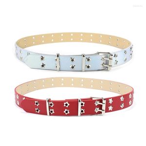 Belts Pin Buckle Belt Aesthetic Women Punk-style Casual Clothing Accessories DXAA