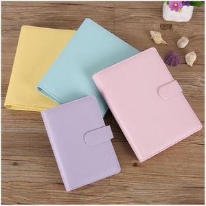 Notepads A5 A6 Notebook Er Protector Pu Leather Notebooks Binder Personal Planner Diary Loose Ers For Filler Paper Drop Delivery Offic Otv5Q