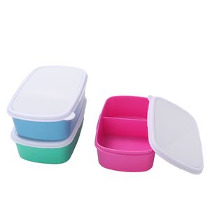 Sublimationsleer Bento-Lunchbox für Kinder, BPA-freies Material, PP, auslaufsicher, spülmaschinenfest, Nack-Behälter