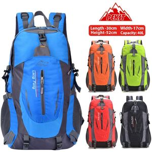 Dress 40l Waterproof Men Women Outdoor Backpack Nylon Sports Travel Pack Hiking Rucksack Camping Cycling Trekking Knapsack Backpacks