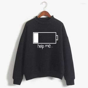 Kadın Hoodies Desen Baskı Kadın Sweatshirt Tatlı Kore O-Neck Örme Krop Sonbahar Kış Şeker Renkli Kadın Giysileri