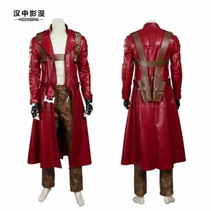 Devil May Cry 3 Dante Cosplay Kostüm Leder Outfit ohne pants256A