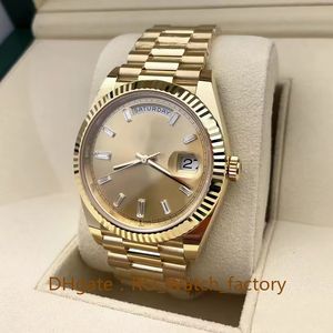 Luxury Men armbandsur guld diamant Dial Sapphire Movement Mechanical 2813 Automatiska män klockor 2023 QC Kontrollera 40 mm