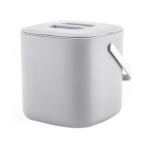 Waste Bins 1 Piece Compost Bin - For Everyday Organic Waste In The Kitchen - Odour-Proof-Removable Inner Insert-Organic Bin Grey With Lid 230725