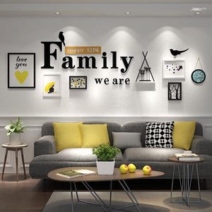 Frames 6 Pieces/set Modern Po Frame For Wall Hanging Black White Pictures Combination Set Hallway Decoration