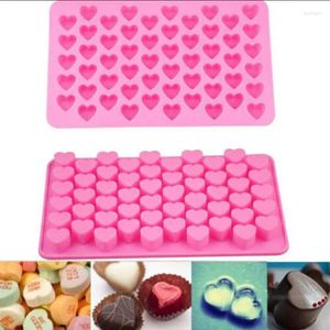 Baking Tools 55 Holes Mini Heart Silicone Cake Mold Chocolate Fondant Jelly Cookie Muffin Ice Mould Flexible Moulds Cupcake Bake