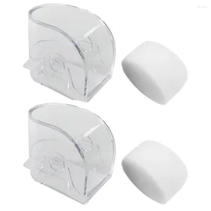 Caixas de Relógios 2 Pçs Relógios de Pulso Masculinos Presente Segurando Recipiente Exibindo Caixa de Joias Estojo de Plástico Espuma Travesseiro Viagem