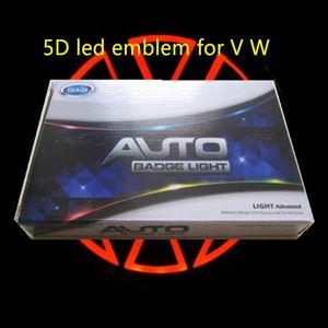 5D car led emblem lights auto badge symbols white blue red logo lighting for VW accessories43370042654