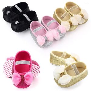 First Walkers Glitter Sequins Soft Sole Baby Girl Shoes Anti-slip Bow Toddler Infant Born Prewalker Summer Autumn