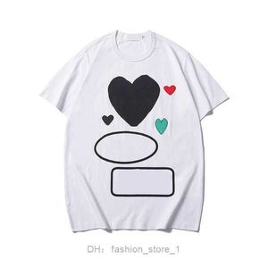 Рубашка Cdgs Commes Sleeve Des Badge Garcons Heart Red love MD5O