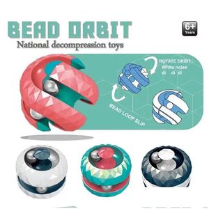 Dekompression Toy Diamond Pattern Ball Track Gyro Sundries Cube Fingertip Marble Gyros Cubes Fidget Toys Fidgets Spinner Drop Delivery DHU13