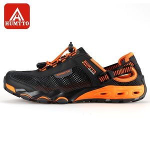 Water Shoes HUMTTO Mens Upstream Shoes Outdoor Trekking Wading Aqua Shoes Breathable Mesh Quick drying Waterproof Sneakers Big Size Hiking 230725
