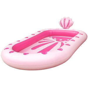 Sand Play Water Fun Summer Kids Inflatable Splash Pool Toys Bathing Playing Sprinkler Mat Yard Outdoor Multicolour PVC Material 230726