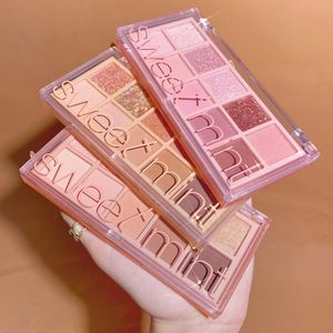 10 Farben Lidschatten-Palette, matt, schimmernd, glitzernd, Make-up, rosa, gelb, braun, Lidschattentöne, natürlich aussehende, wasserfeste Palette mit hohem Pigmentgehalt