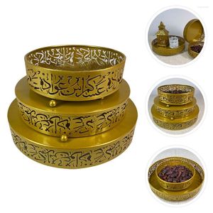 Plates Tray Eid Serving Ramadan Plate Mubarak Party Cupcake Snack Dessert Decorations Platter Tableware Fruit Table