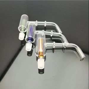 Double Deck Filter Board Glass Bbong Wwater Pipe Titanium Nail Grinder, Glass Bubblers for Smoking Pipe Mix Colors