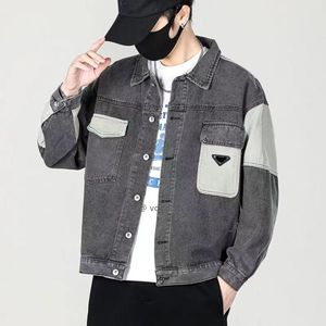 Męskie kurtki dżinsowe dżinsy płaszcze Wash Blue Streetwears Cassic Kurtka wiatrówki Długie rękawy Koszulki Topy S-3xl