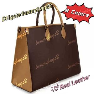 Mulheres bolsas de bolsa gm mm pm bolsas grandes de compras 41cm 34cm 25cm 13 cores de couro genuíno com mistura de mamãe luxuris