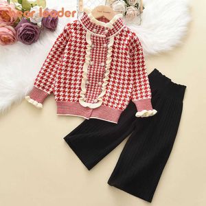 Clothing Sets Clothing Sets Bear Leader Girls Winter Clothes Set Long Sleeve Sweater Shirt Pants 2 Pcs Suit Christmas Baby Outfits 230203 Z230726