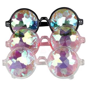 Rainbow Rave-Brille – prismatische Kaleidoskop-Gläser für Partys, Tanz- und Feiertagsveranstaltungen LL