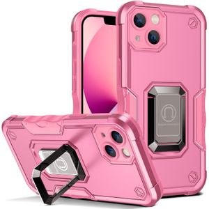 Heavy Duty Defender Kickstand Phone Cases for Google Pixel 7A 7 Pro 6 Magnetic Car Holder Shockproof Shell with Ring Bracket Pink