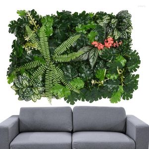 Dekorative Blumen, künstliche Pflanzenwand, 40,6 x 61 cm, grüne Matte, Heckenmatten, Grashintergrund, Sichtschutz