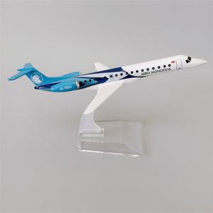 Aircraft Modle aero Mongolia erj erj145 JU-1800 linie lotnicze 1/400 DIECAST Model samolotowy samolot metalowy samolot samolot 16 cm 230725