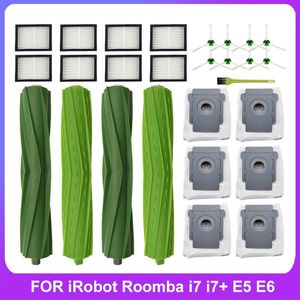 Zappers sidborstar Rollerborstar HEPA -filter för Irobot Roomba i7 i7+ E5 E6 I Series Robot Dammsugare Rengöringsdelar Bytesutsättningssats