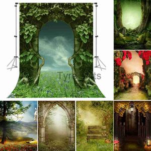 Background Material Bonvvie Photography Background Fairy Tales Wonderland Dream Forest Jungle Vinyl Photography Background Photography Studio Shooting X0725