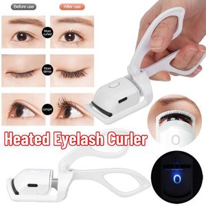 Heated Eyelash Curler - Portable Electric Comb for Long-Lasting Curls, Thermal Eyelash Perm Makeup Tool