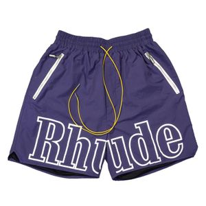 kurze Herren Shorts Mode Männer Frauen lässig Reflexion reflektierendes Skateboard Hip Hop Beach Rhude Pockethigh Qualität weiße Shorts Grenze US -Größe US -Größe