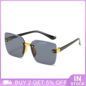 Sunglasses 20g Clear And Bright Clothing Accessories Pc Material Frameless Polygonal Glasses Fashionable Childrens