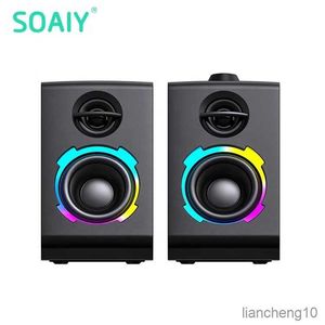 Portable Speakers SOAIY high-power computer gaming game high-quality wireless bluetooth notebook home speaker subwoofer boom R230727
