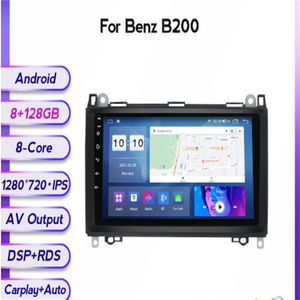 Radio con GPS per auto, riproduttore multimediale con Android 11, per Mercedes Benz B200, Classe A, B, W169, W245, Viano, Vito, W639, Sprinter, W906