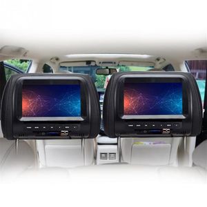 7 inch TFT LED screen Car Monitors MP5 player Headrest monitor Support AV USB Multi media FM Speaker Car DVD Display Video 720P3114