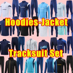 23 24 Marseilles Soccer Tracksuits Milik Maillot Foot Guendouzi Payet Clauss Gerson Veretout Alexis Harit Long Sleeve Tracksuit Jacket Coat Pants Training Hoodies