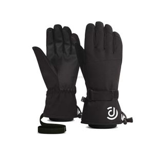 Guanti da sci Guanti da motoslitta Sci per uomo Donna Impermeabile antivento Touchscreen Snowboard Caldo polso invernale con cinturini Freddo HKD230727