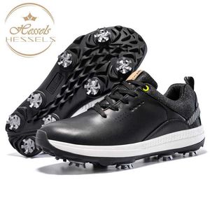 Outros produtos de golfe 2023 novos tênis de golfe masculinos sapatos de golfe brancos antiderrapantes sem pontas para jogadores de golfe tênis de corrida respiráveis de luxo para caminhada HKD230727